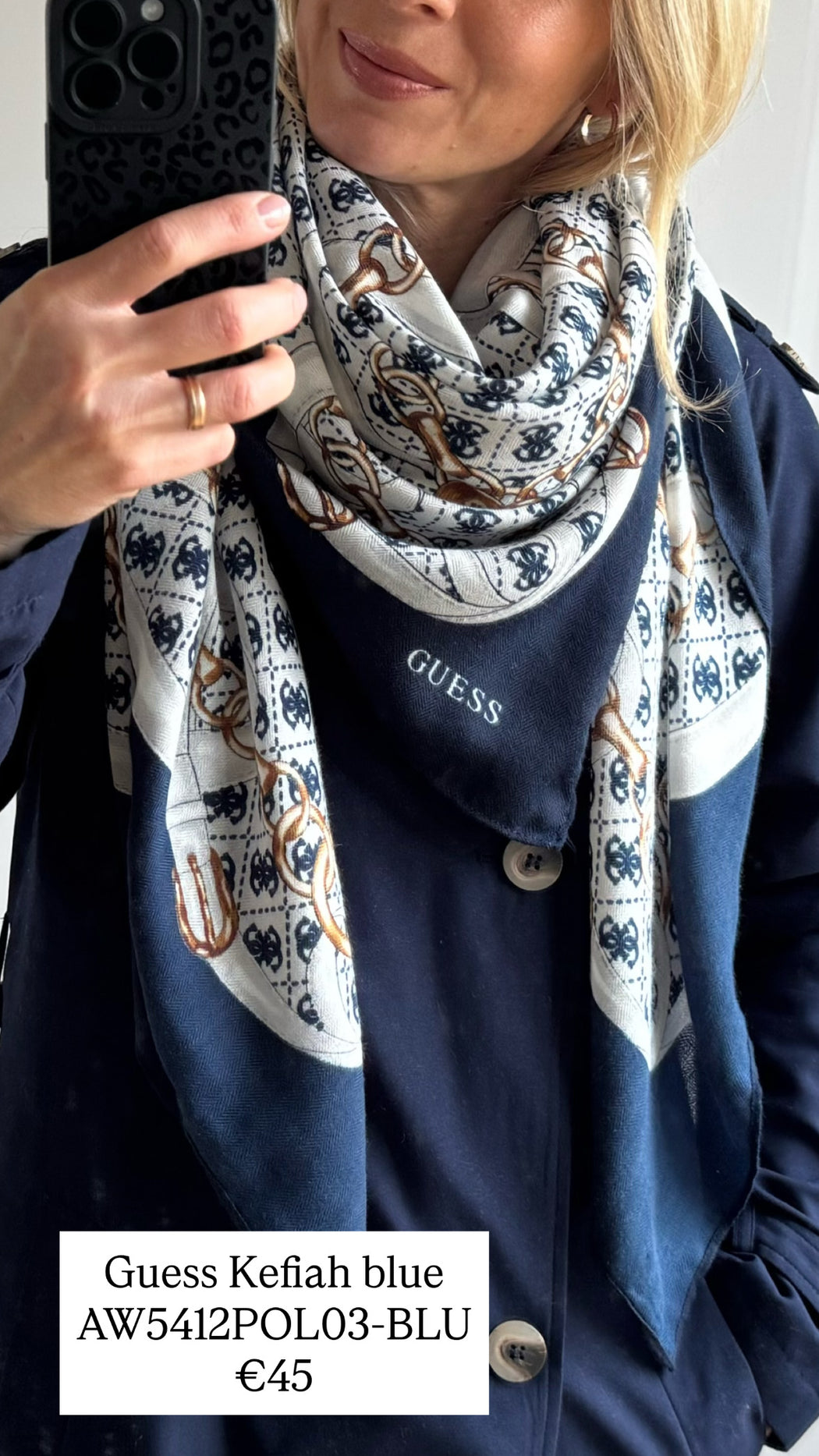 Guess Kefiah blue AW5412POL03-BLU