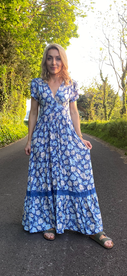 Francesa print maxi dress