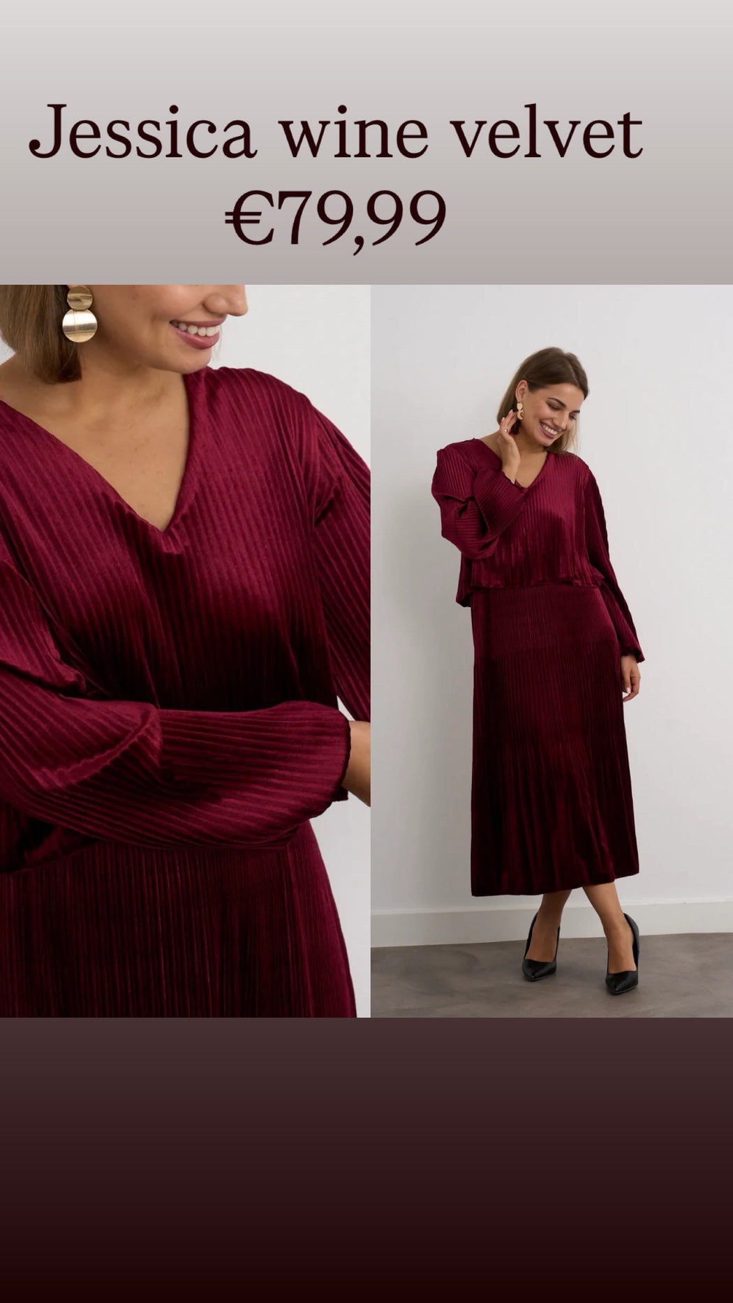 Jessica wine velvet