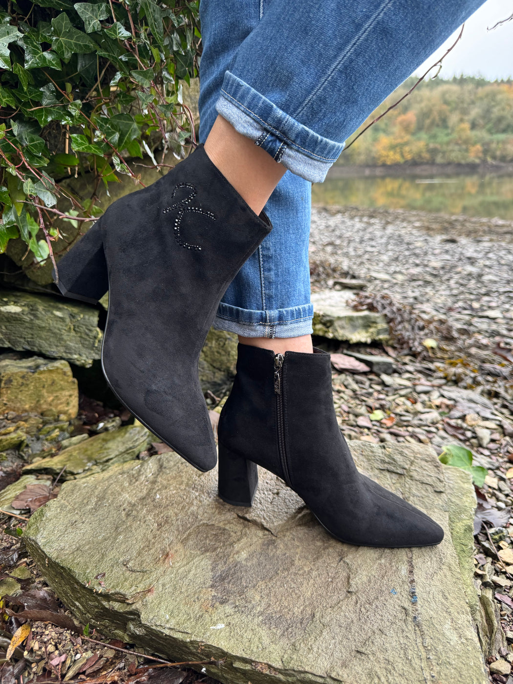 Catterton schwarz black ankle boots