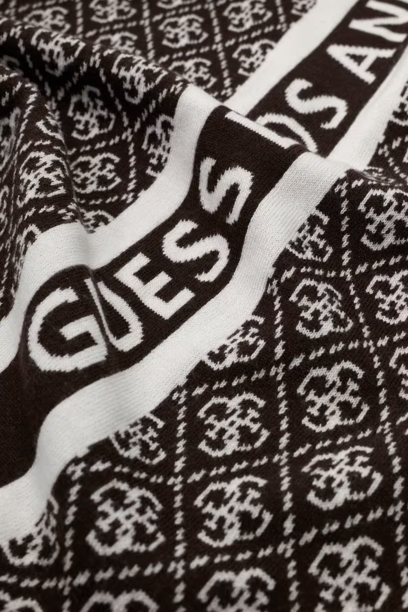 Guess Sevyn 4G chocolate brown Logo Scarf. W4BZ22Z3JD2
