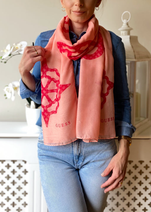 Guess pink scarf aw5133POL03