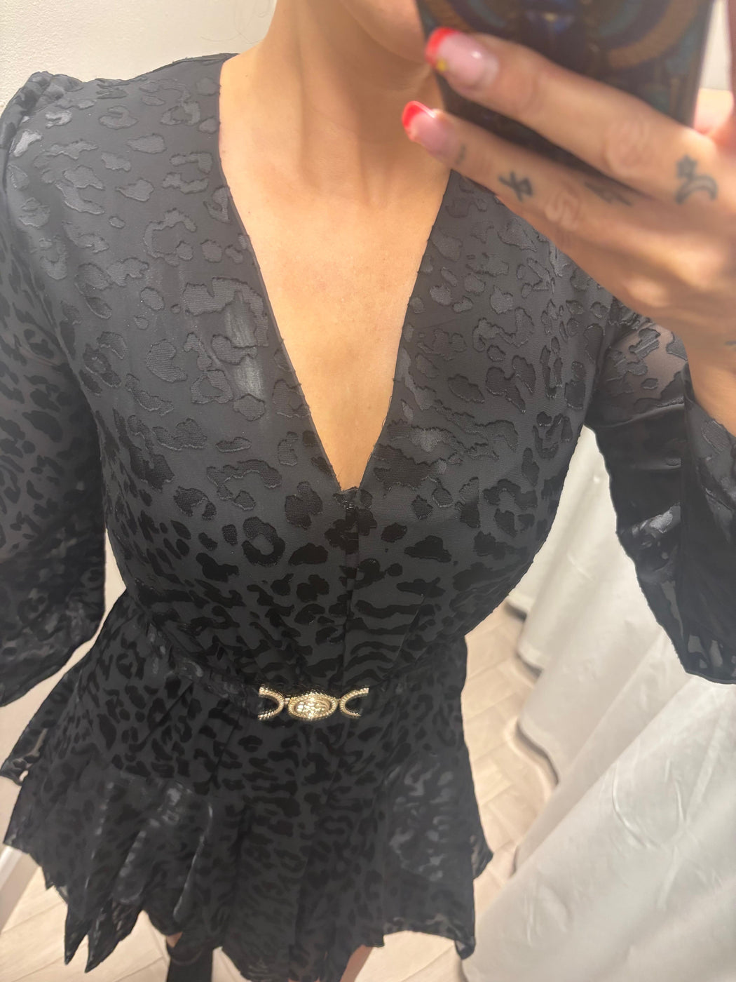 Guess black  Clarisse flare dress