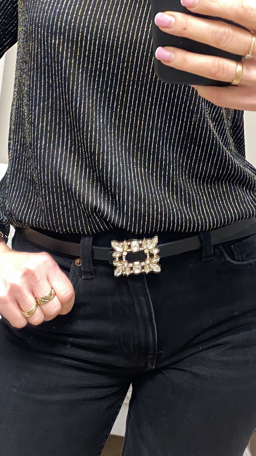 Faye diamanté belt