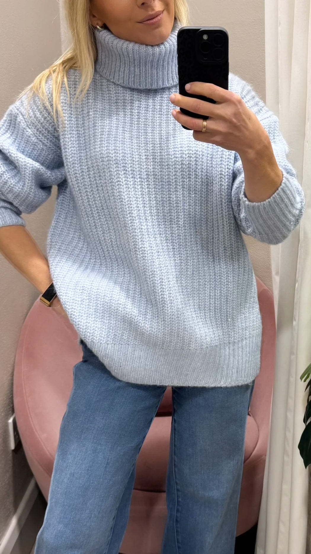 Midnight blue knit