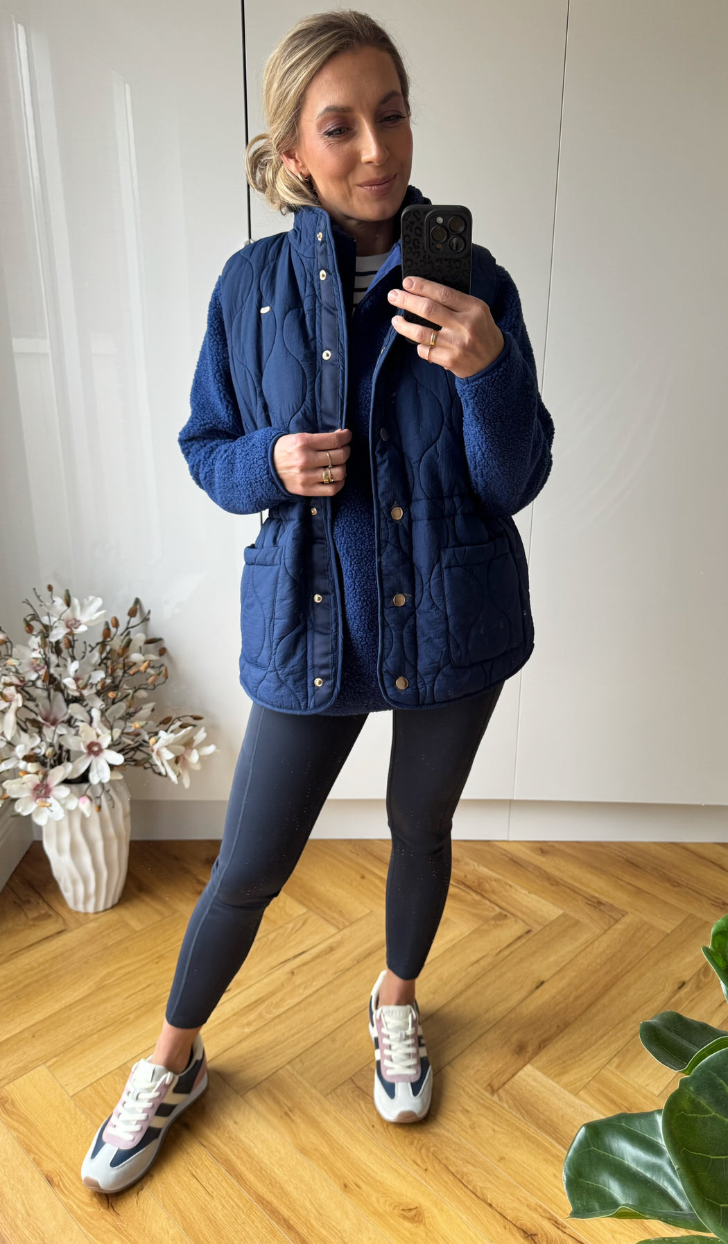Julia Half Zip Blue