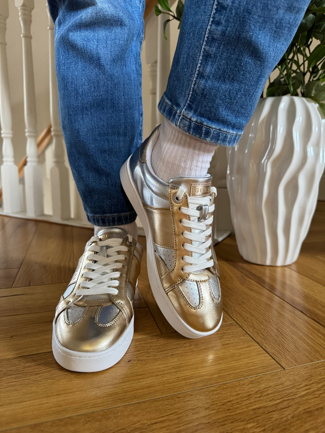 Guess gold sneakers fljr12lel12