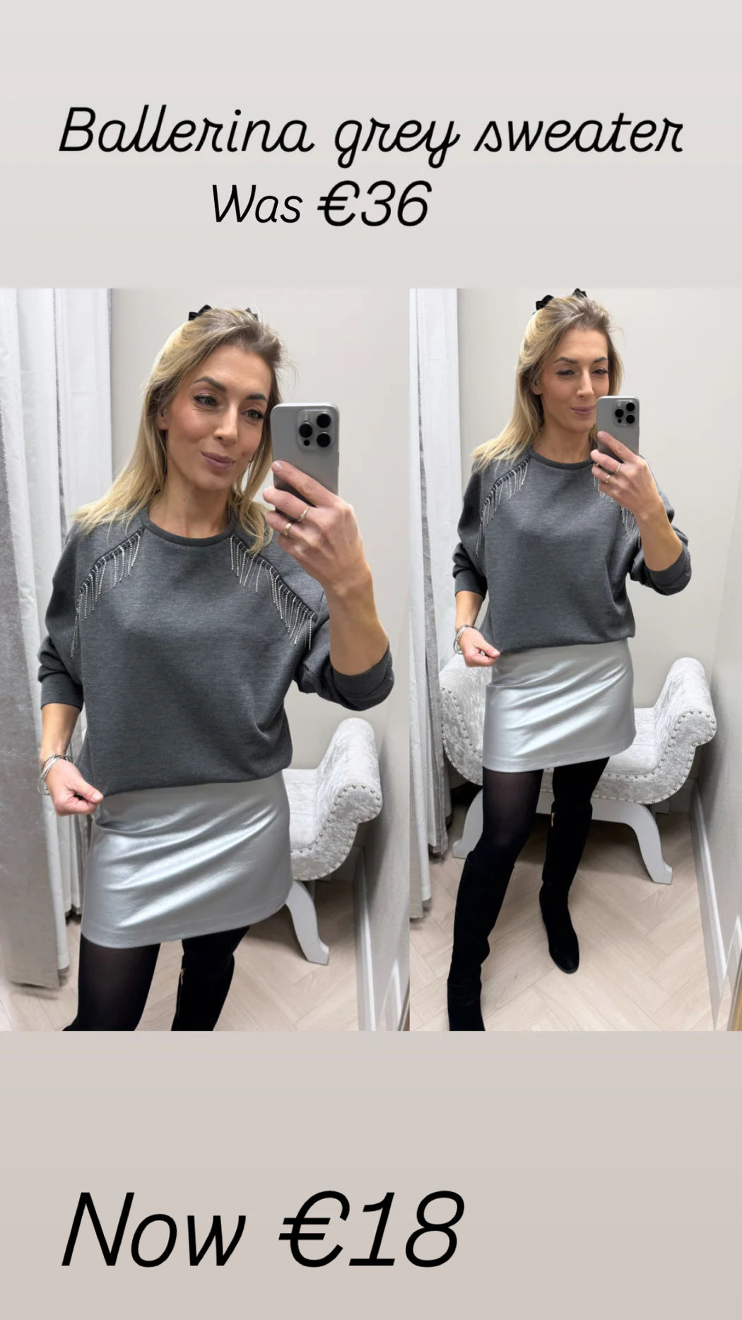 Ballerina grey sweater