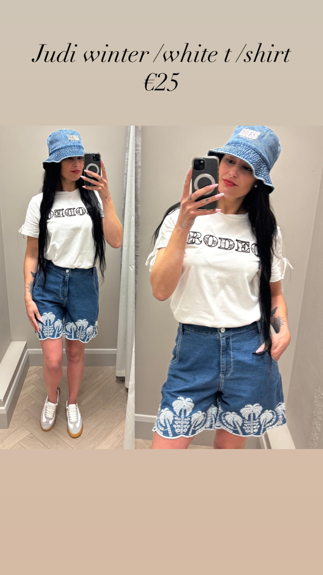 Judi winter /white t /shirt