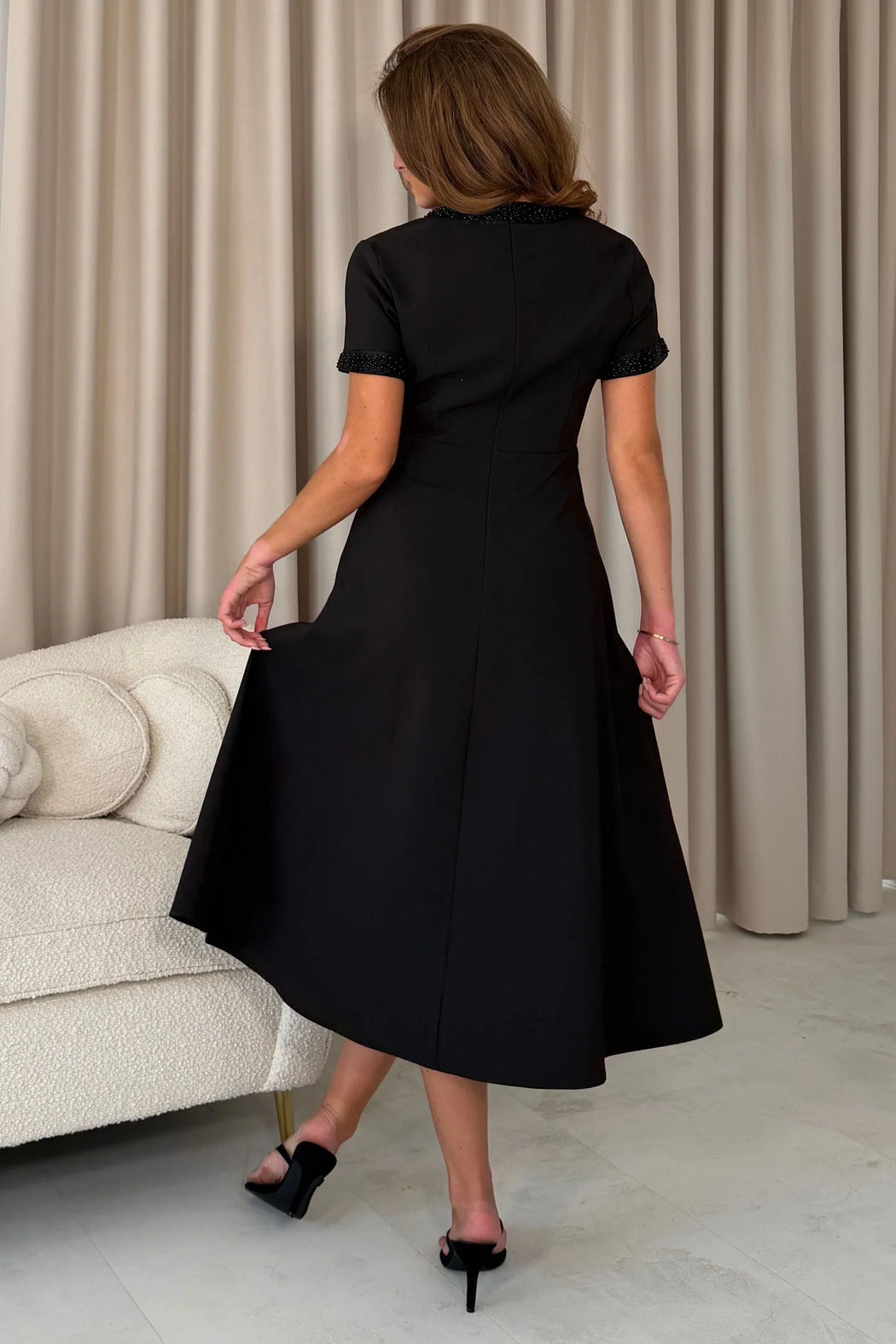 Natalie beaded midi dress