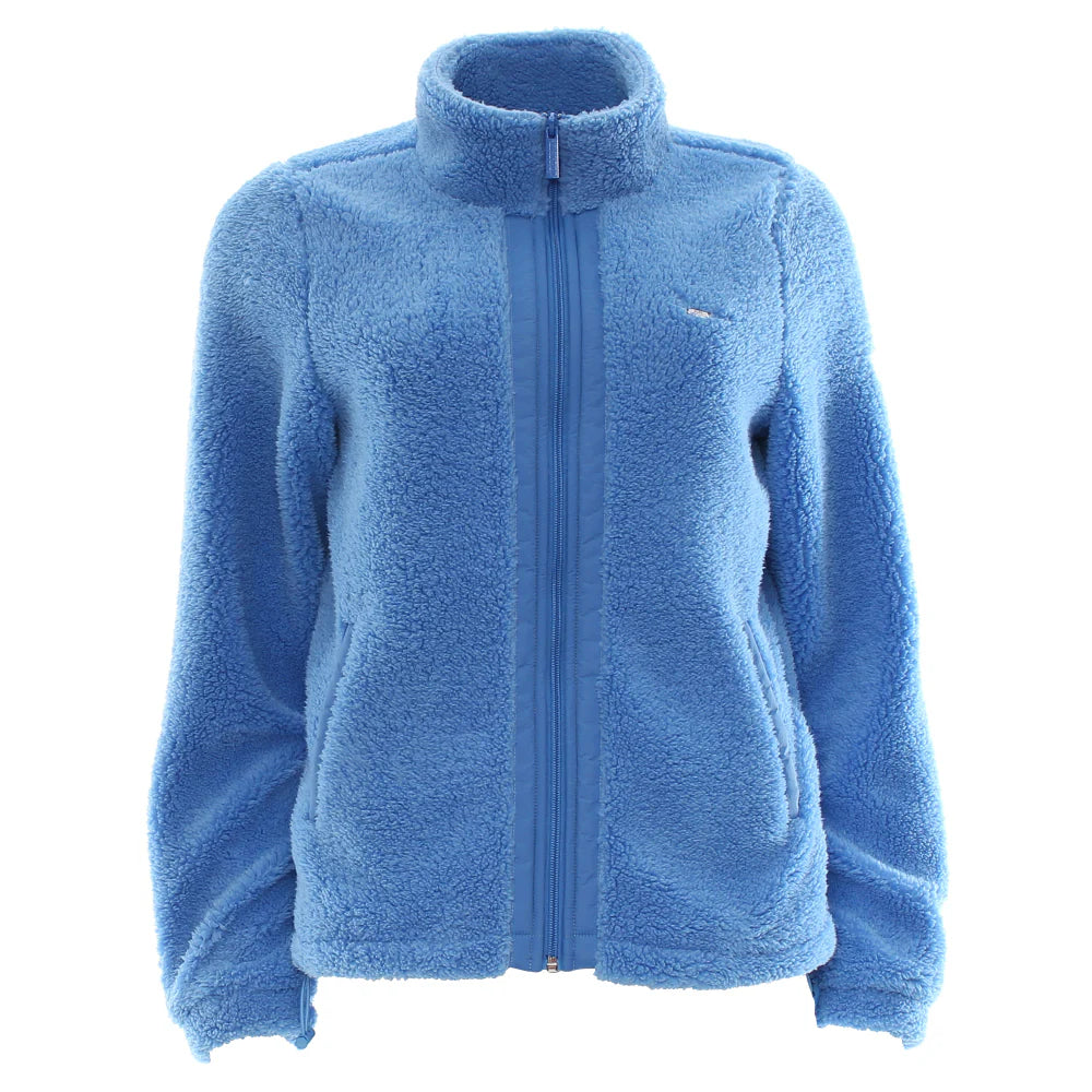 Zahra Teddy Bomber Cornflour Blue