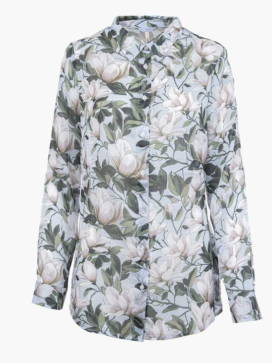 Guess green print shirt w6rh73wdw82 -PM6A