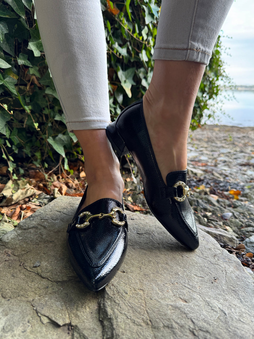 Dalat one Ink Glaze pointed loafer