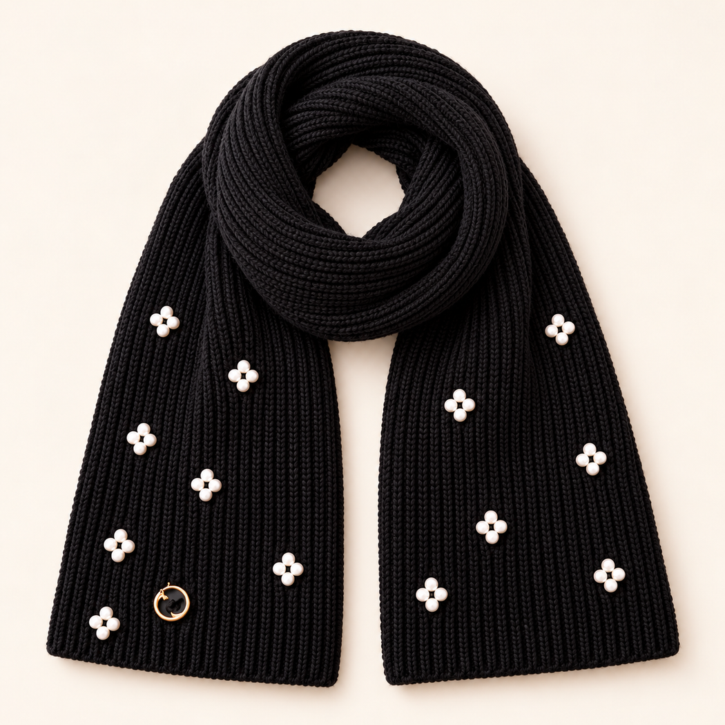 Guess black pearl scarf AW5636VIS03 - BLA