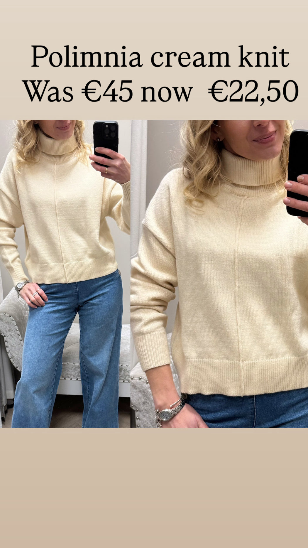 Polimnia  cream knit