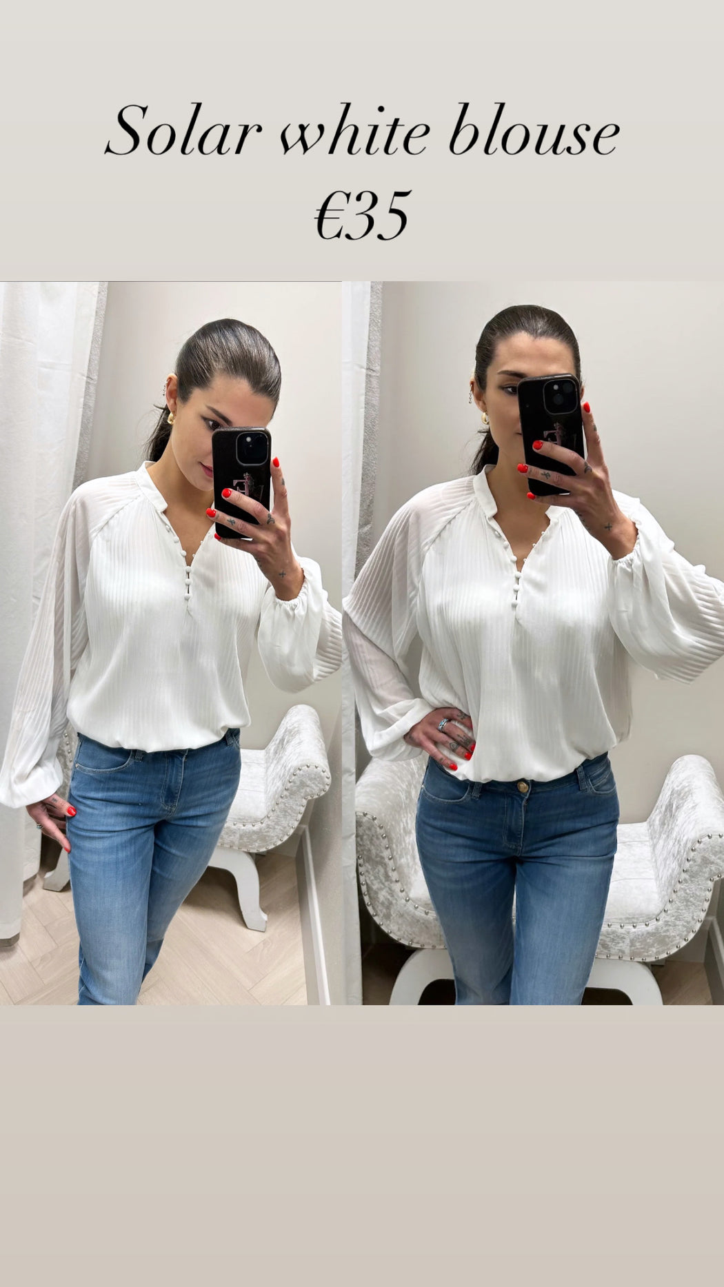 Solar white blouse