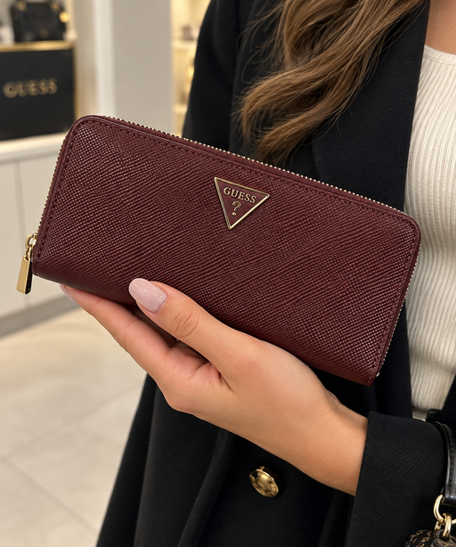 Guess Laurel burgundy wallet zg7459146