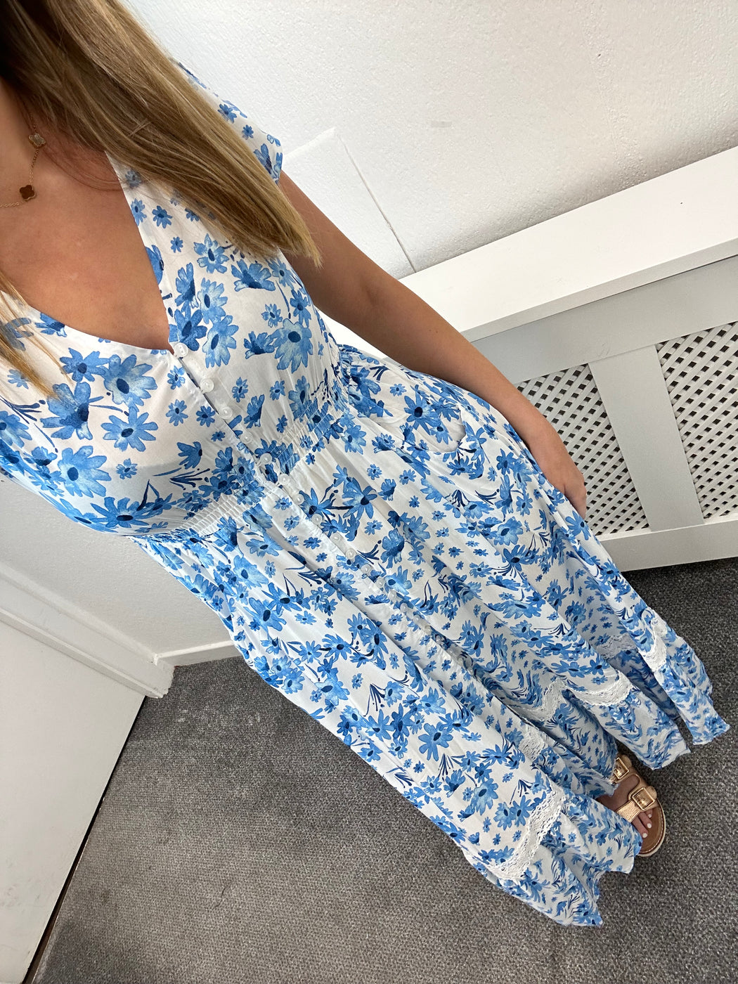 Indiana blue print maxi