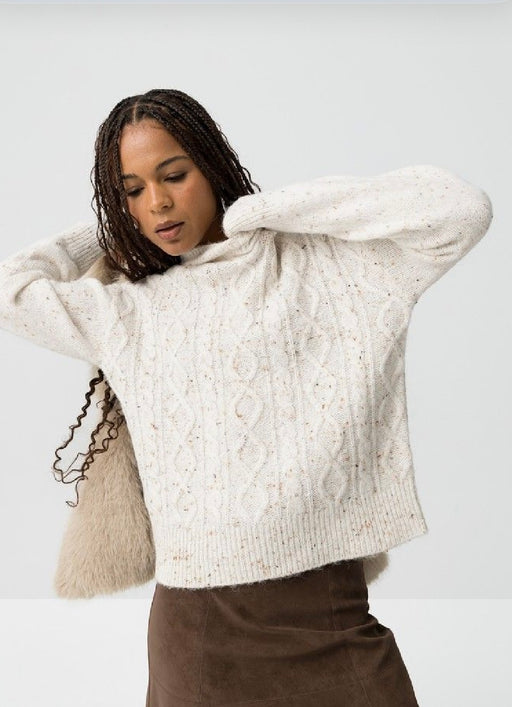 Hagall cream multi knit