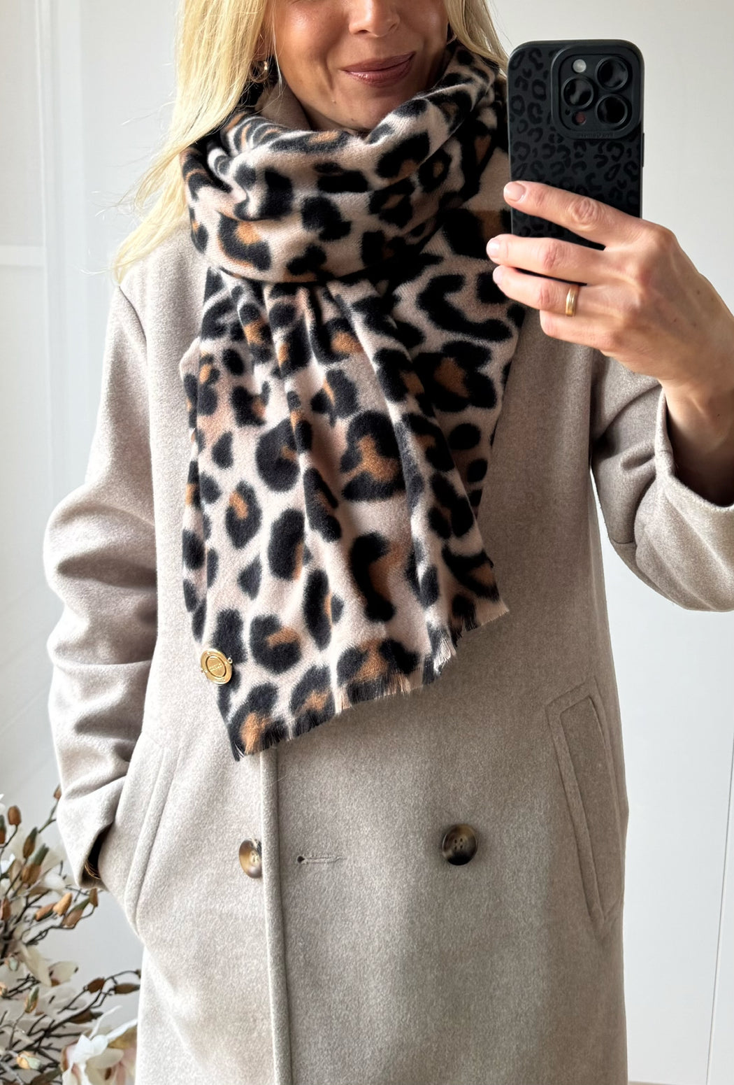 Guess leopard scarf AW5409POL03 - BLA