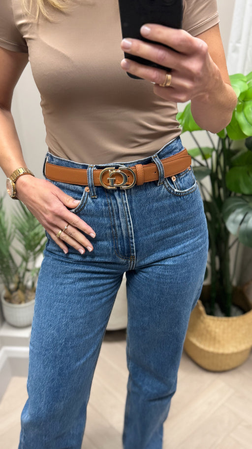 CINTURA GUESS DONNA BW9269P5330 cognac