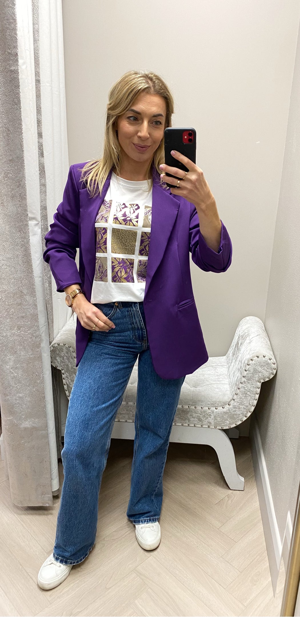 Purple Ellie blazer