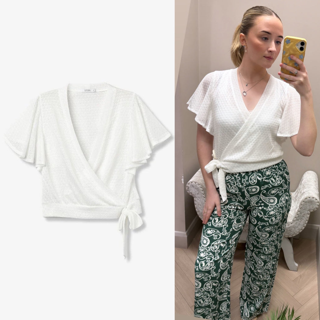 Gia winter white top