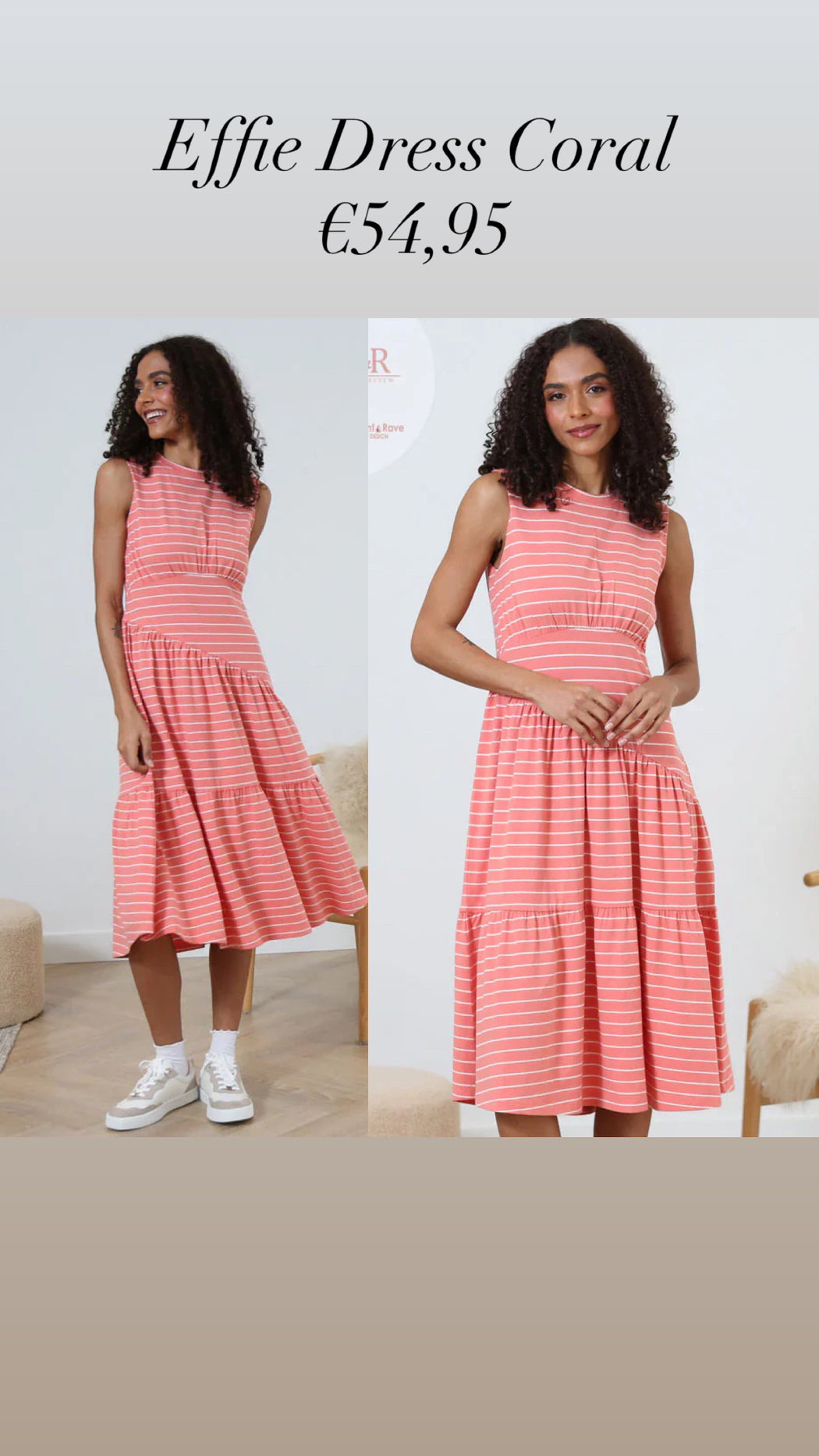 Effie Dress Coral