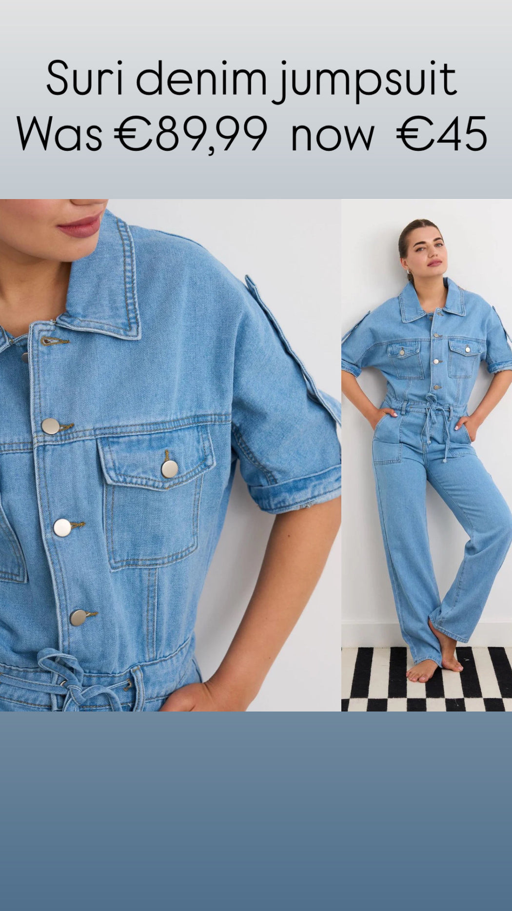 Suri denim jumpsuit