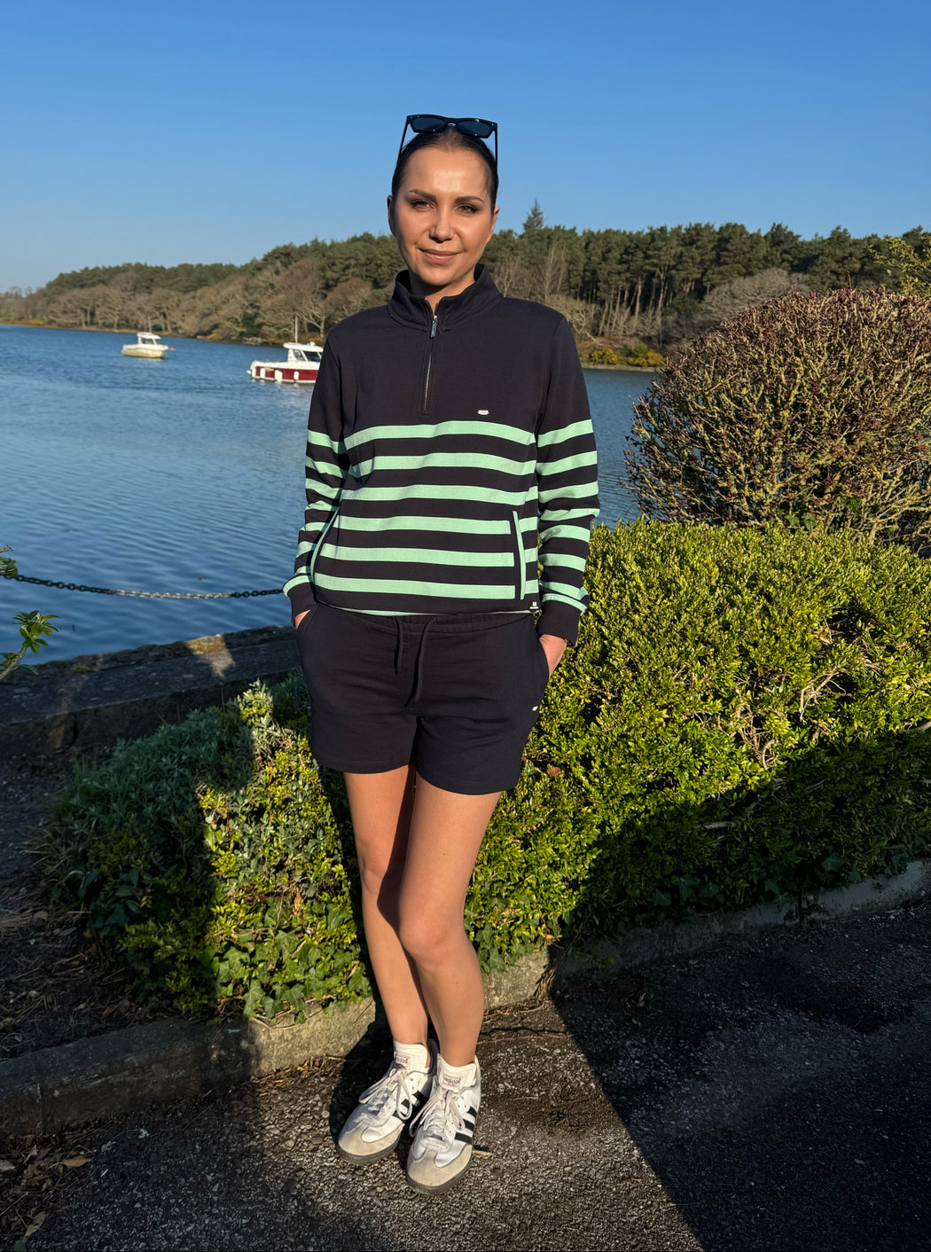 Lena Half Zip sweater