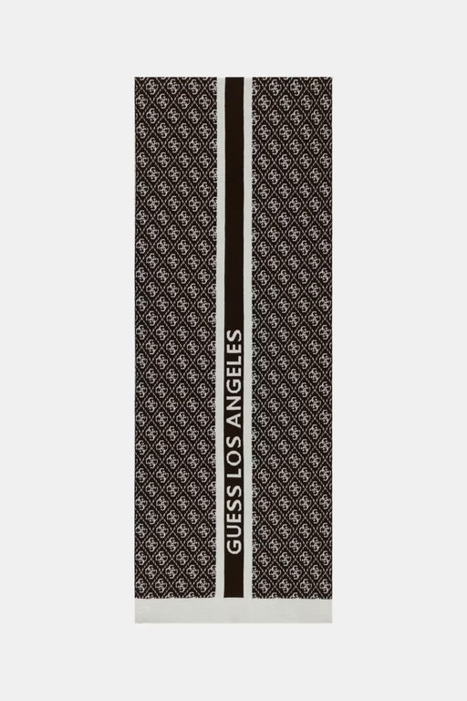 Guess Sevyn 4G chocolate brown Logo Scarf. W4BZ22Z3JD2