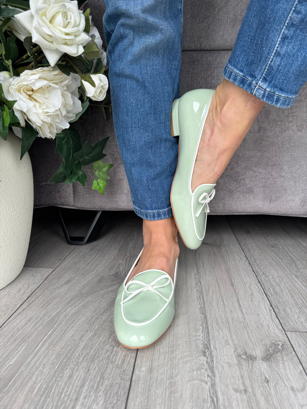Flitton mint shine loafer