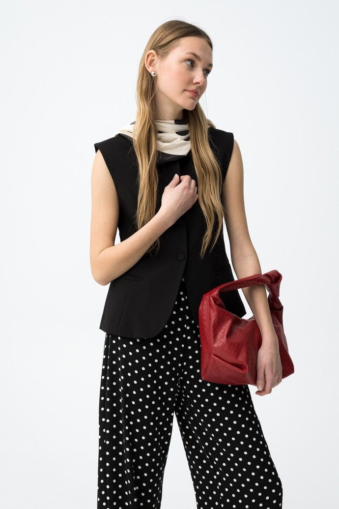 Pepper black waistcoat