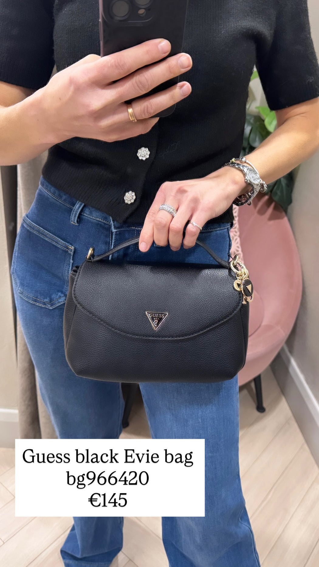 Guess black Evie bag bg966420