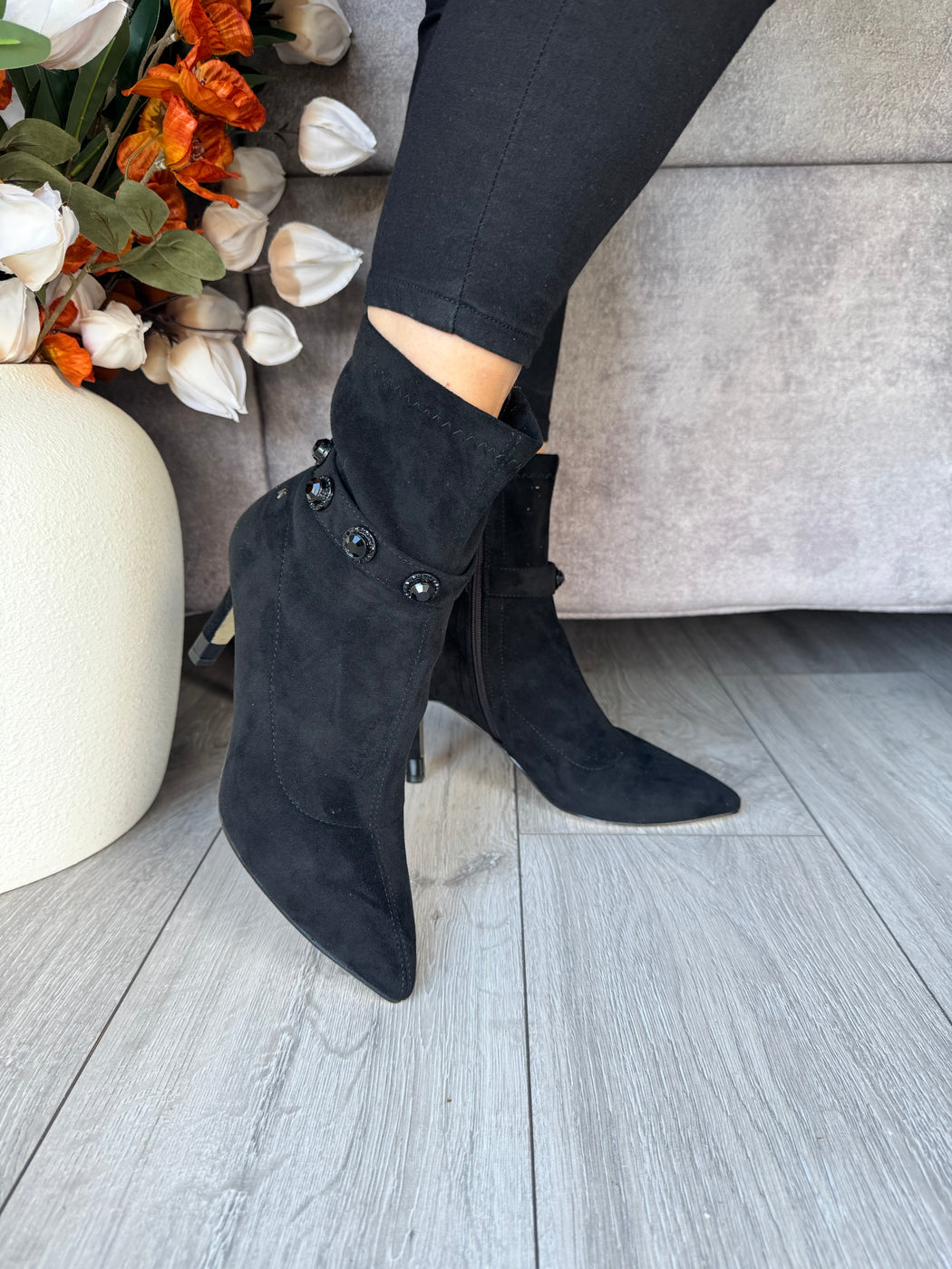 Tranmine schwarz black boots