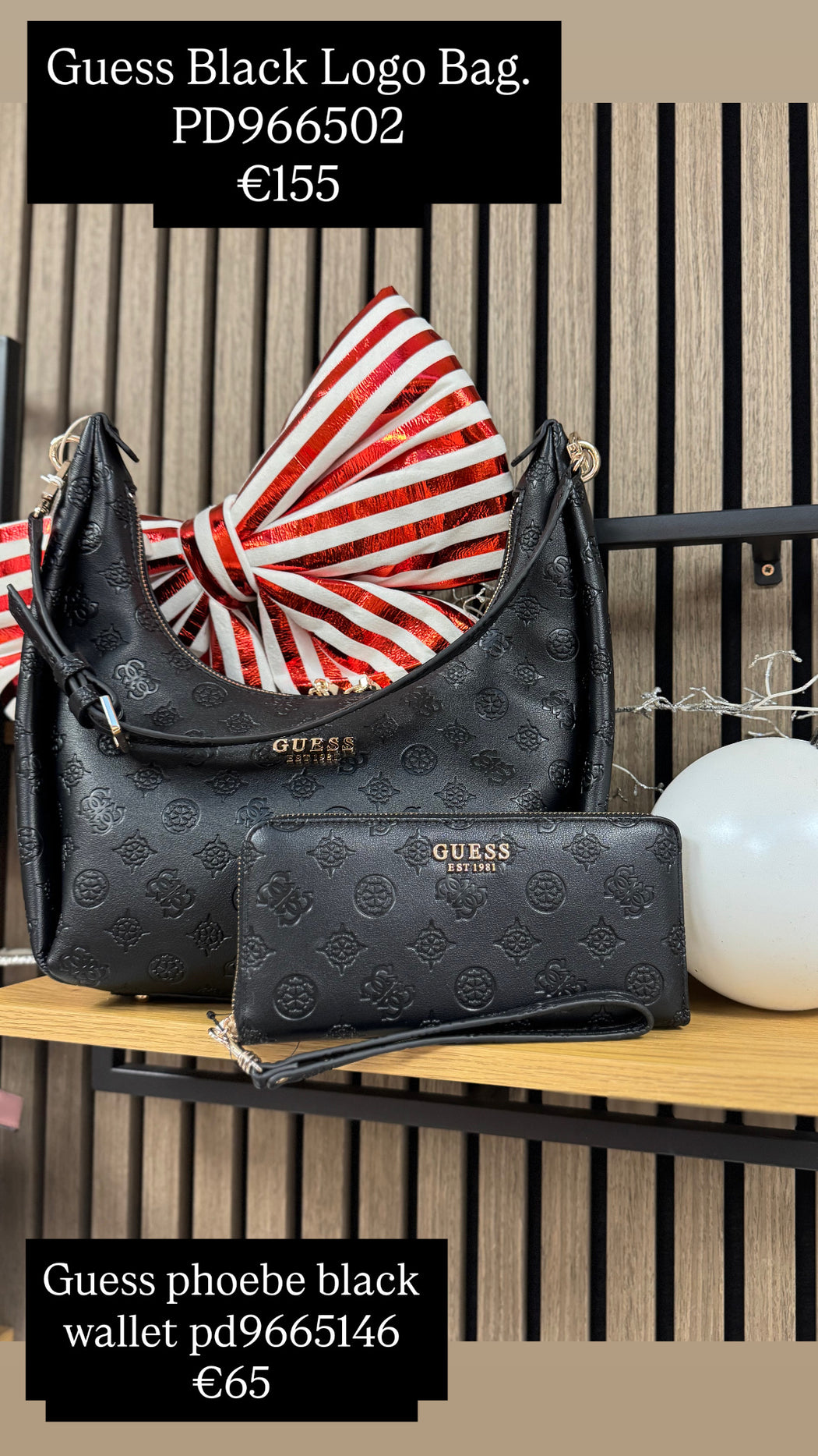 Guess Black Logo Bag. PD966502