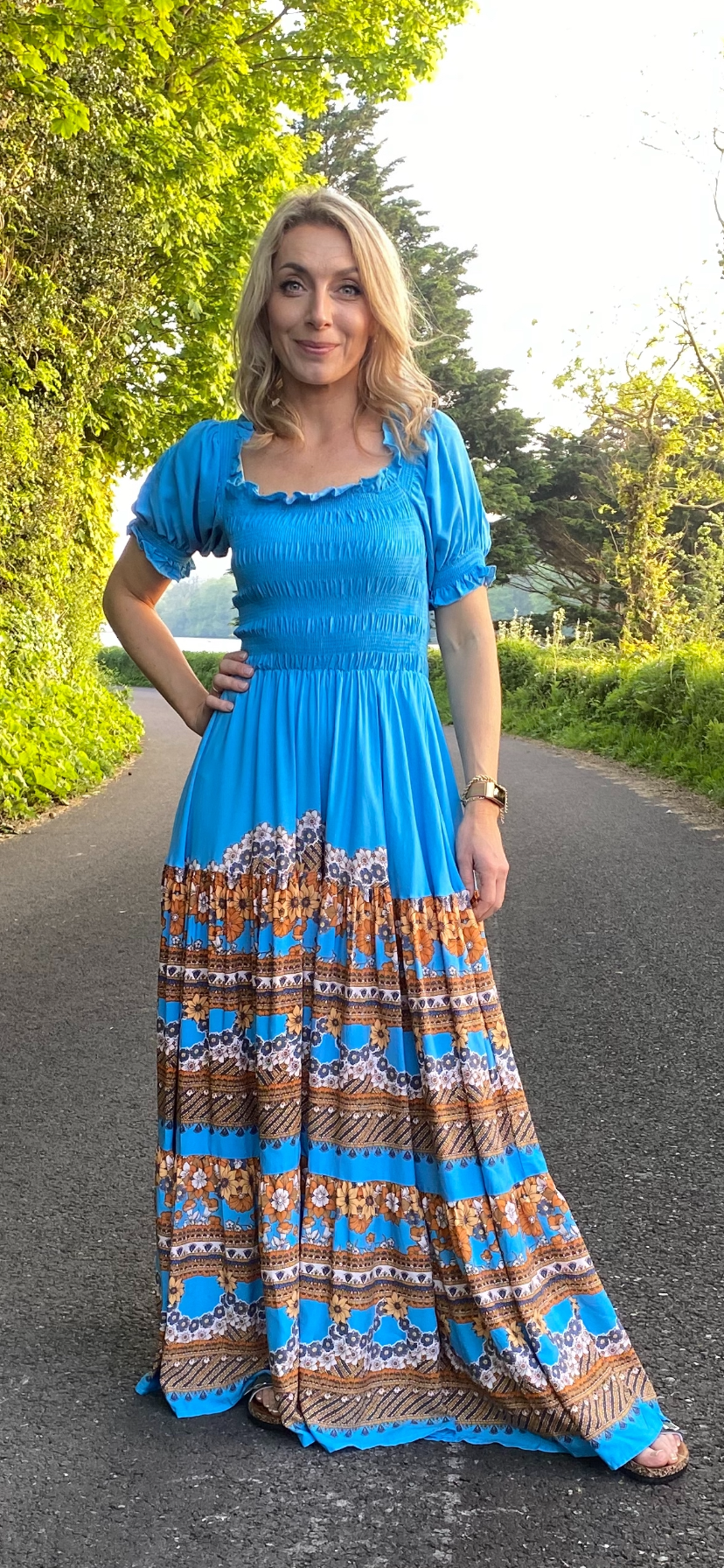 Ginerva print Claudette maxi