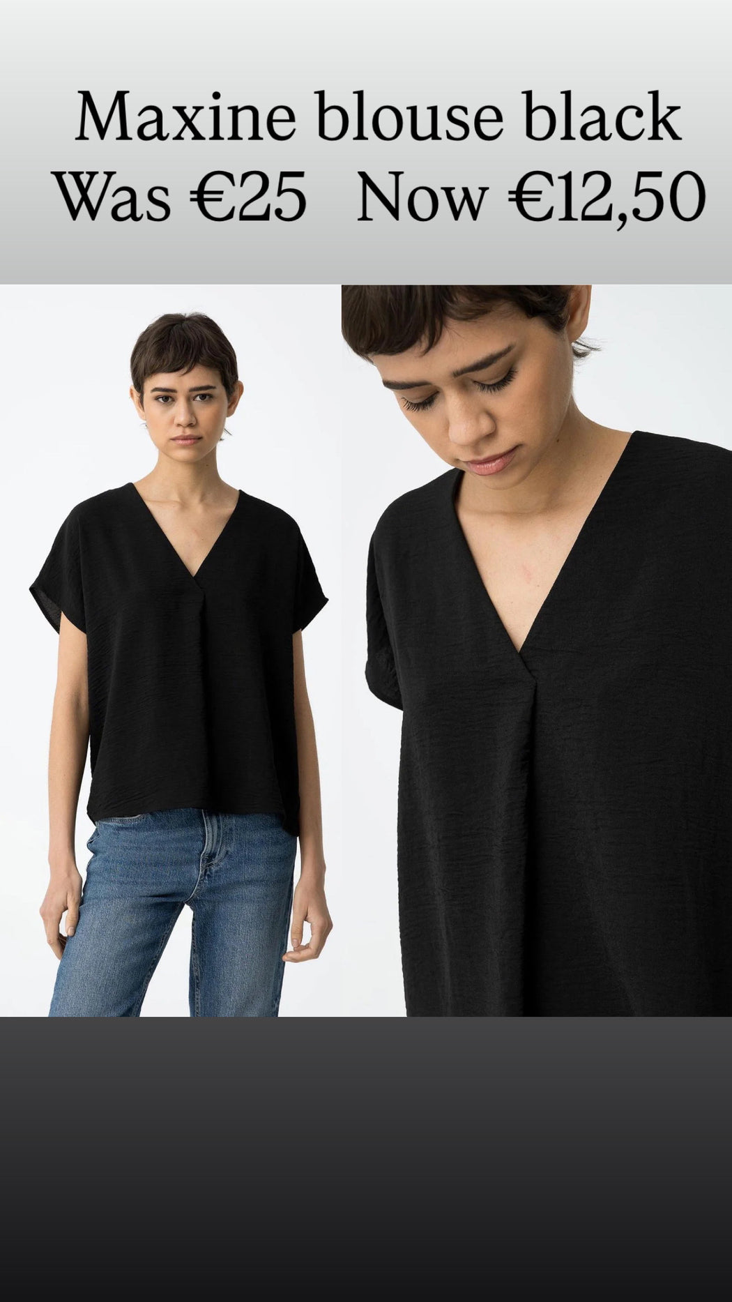 Maxine blouse black