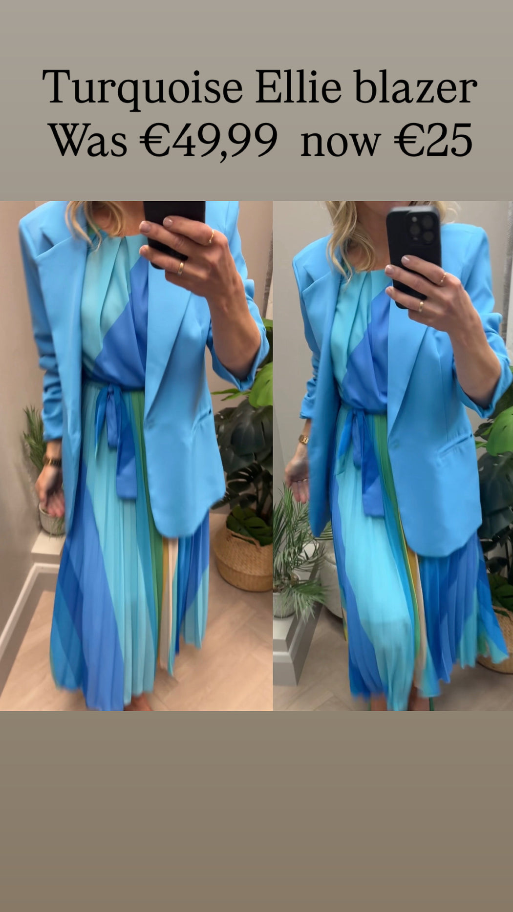 Turquoise Ellie blazer