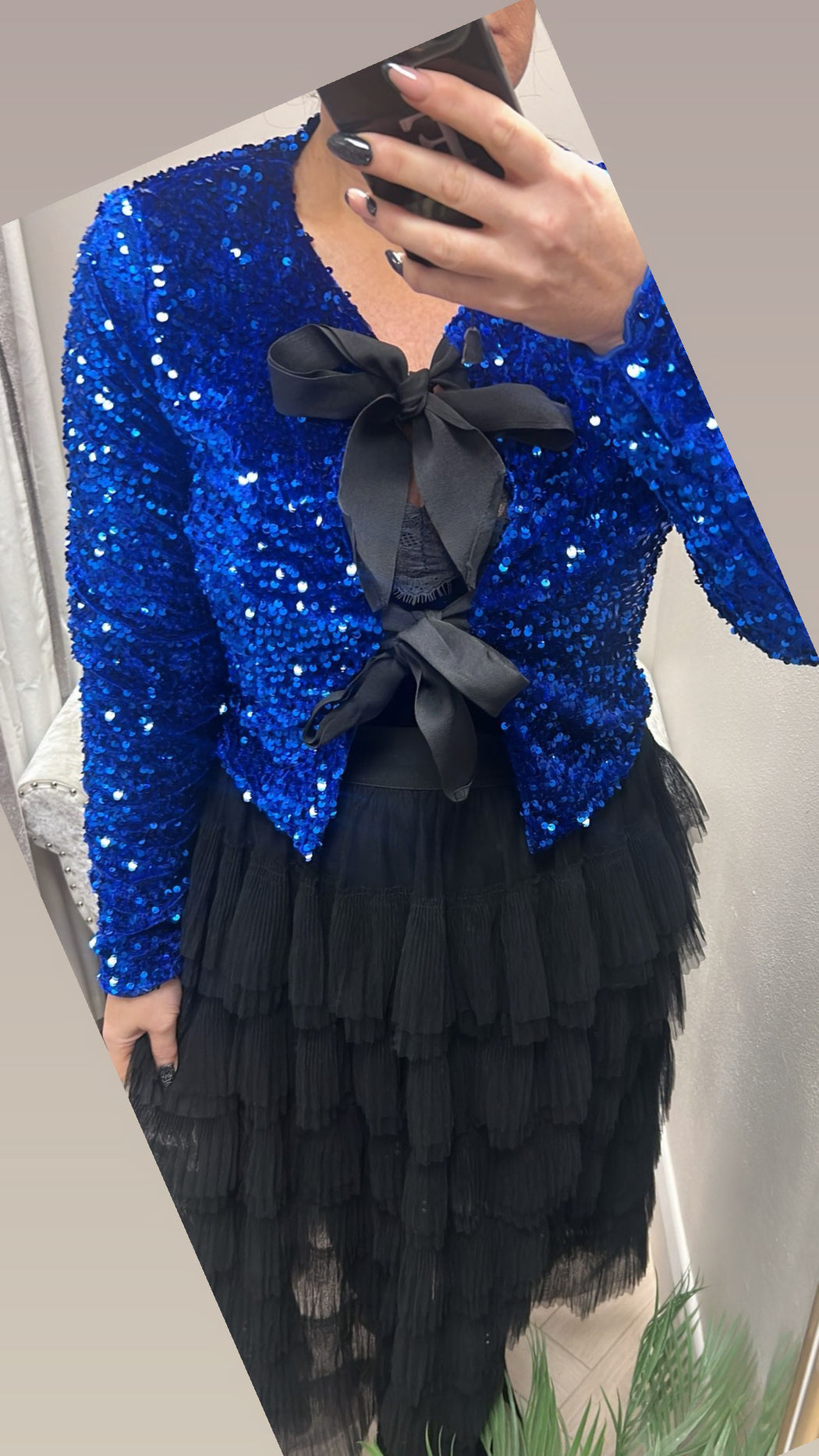 ROYAL LORI BOW TIE TOP