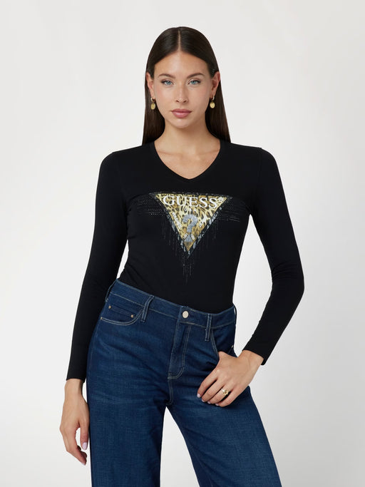 W4128j1314 guess tiger logo top