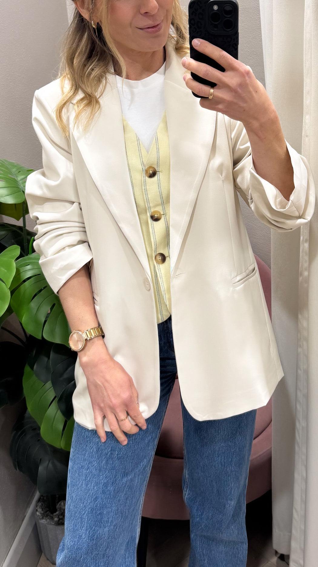 Sue nude blazer