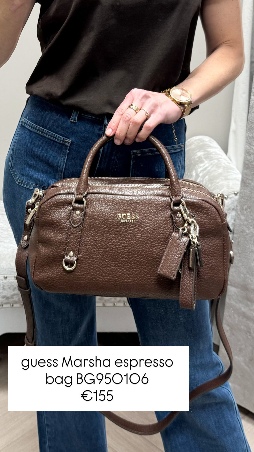 guess Marsha espresso bag BG950106