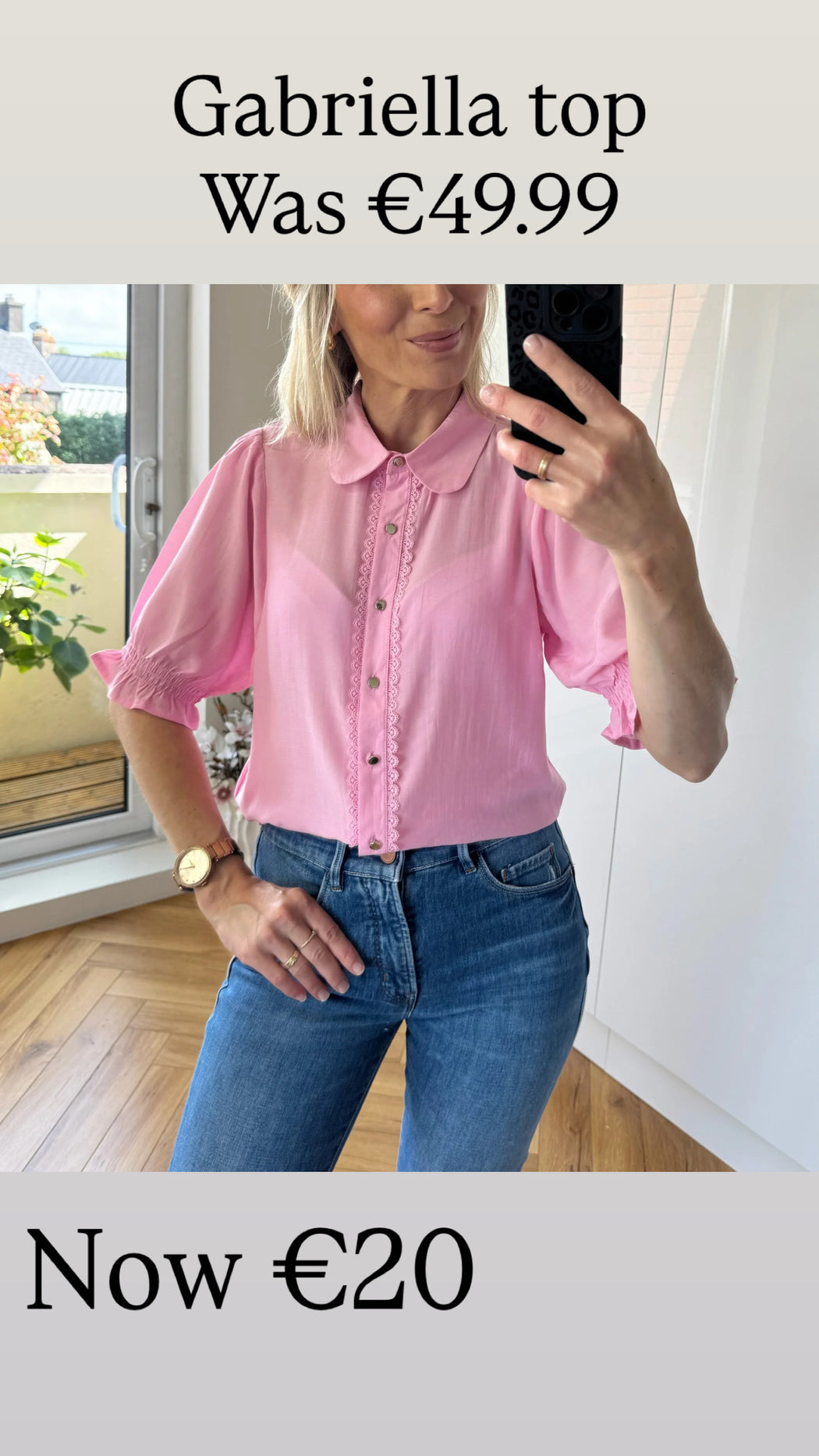 Gabrielle shirt pink