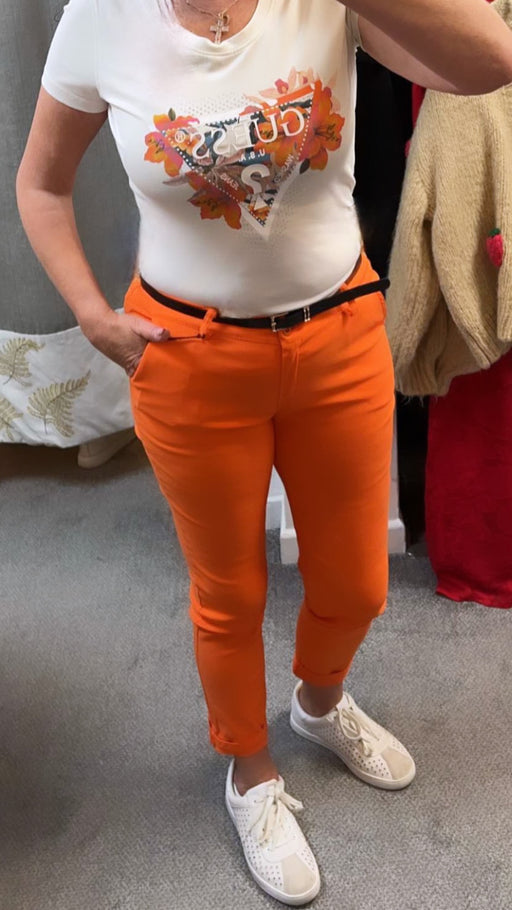 Shelly orange trousers