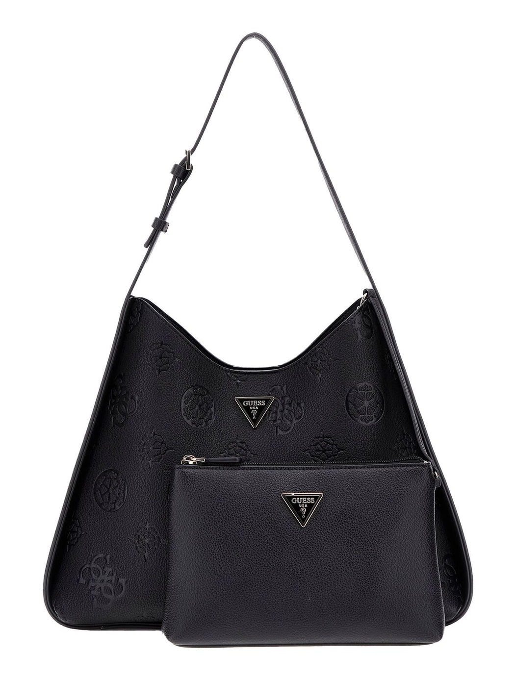 Guess black logo keandra hobo shoulder bag PL932303