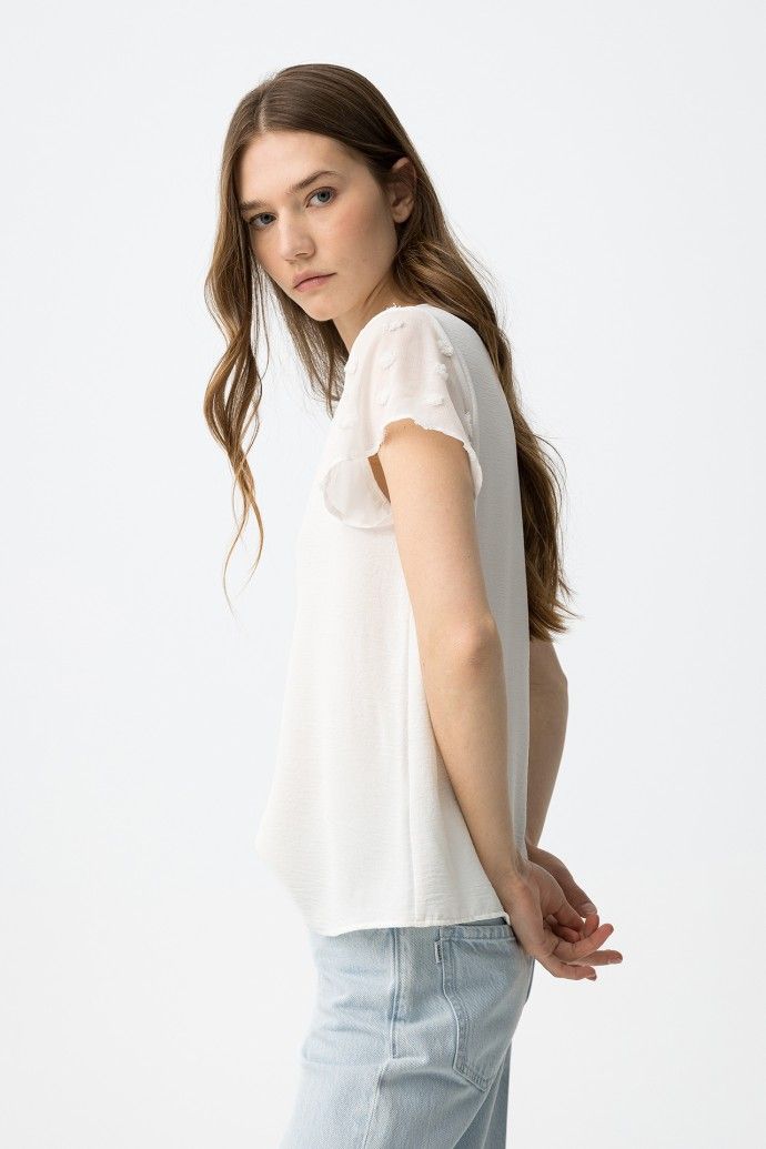 Nony winter white top