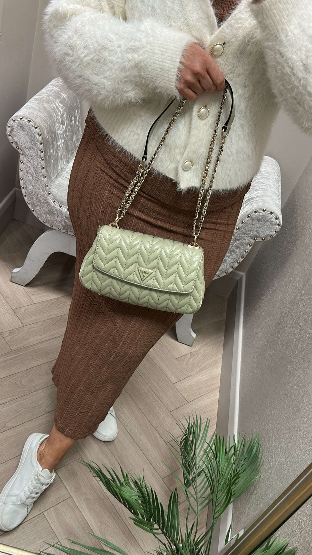 Guess Cheryl Sage shoulder / crossbody Bag TQ972021