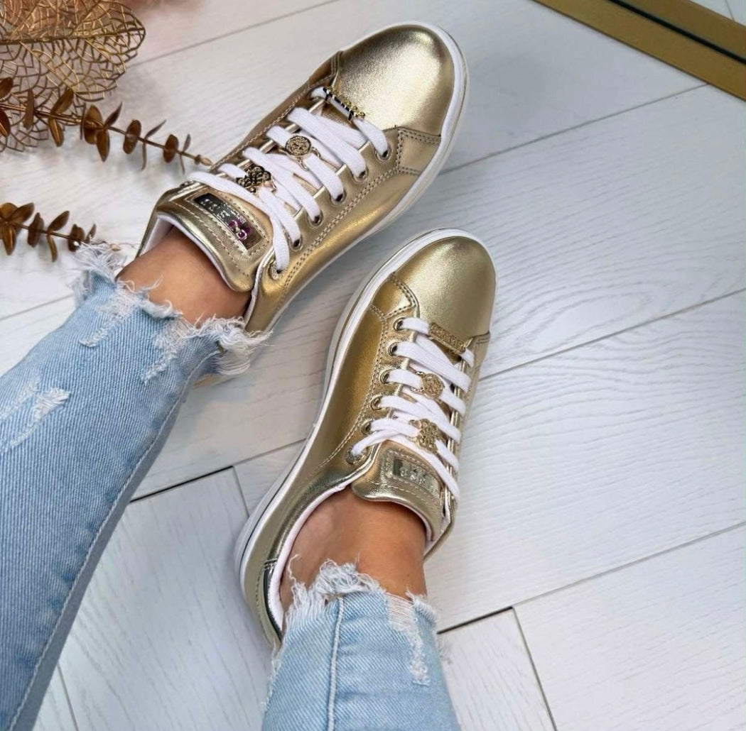 Guess gold sneaker FLTSS3LEL12