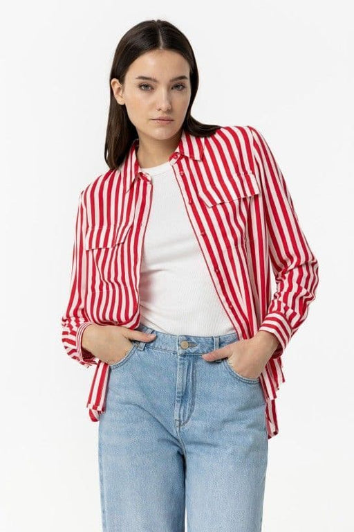 10054744 raider red stripe shirt